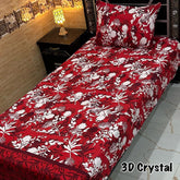 4 Pieces Crystal Cotton Single Pair Bedsheet  SB 515